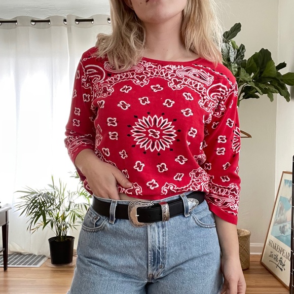 Bandana Print Shirt - Picture 3 of 8